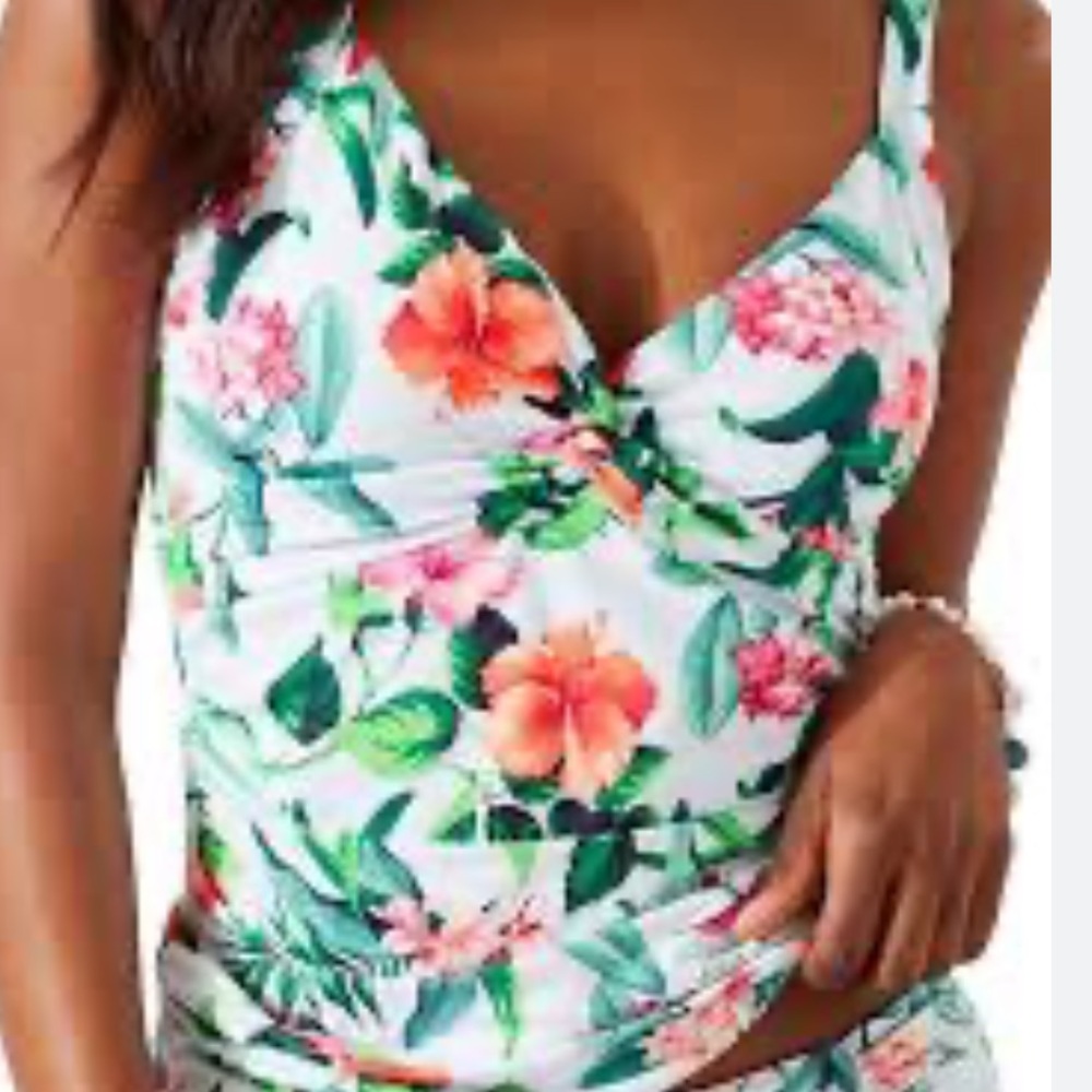 Tommy Bahama TROPI-CALLING‎ FLORAL UNDERWIRE TANKINI - Picture 3 of 8